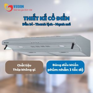 Ảnh công trình thực tế Máy Hút Mùi Malloca H393-700