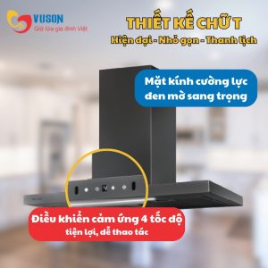 Ảnh công trình thực tế Máy Hút Mùi Malloca SLIM MH9045TS