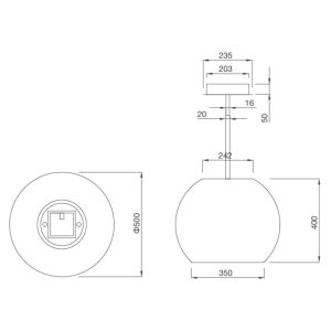 Ảnh công trình thực tế Máy Hút Mùi Malloca Sphera Chorme-I001C