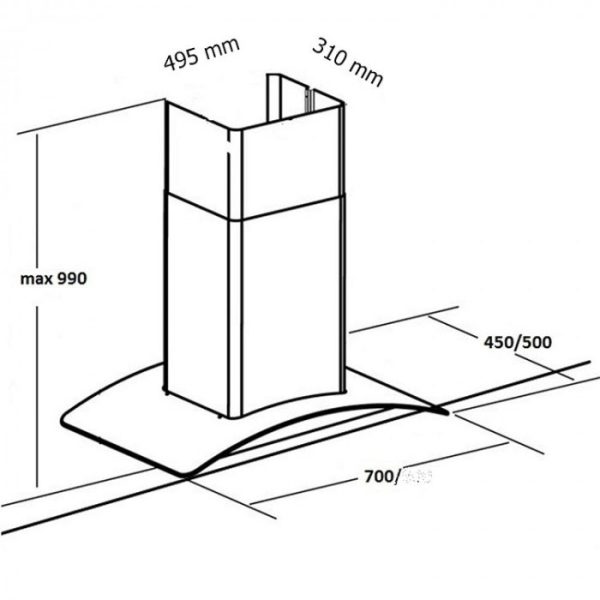 Máy Hút Mùi Ống Khói Giovani G-2370 RS