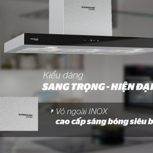 Ảnh công trình thực tế Máy Hút Mùi Sunhouse MaMa MMB6817-90