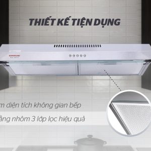 Ảnh công trình thực tế Máy Hút Mùi Sunhouse SHB6118I