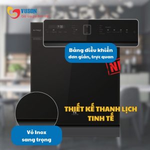 Ảnh công trình thực tế Máy Rửa Bát 15 Bộ Eurosun SMK82EU87G