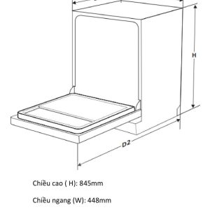 Ảnh công trình thực tế Máy Rửa Bát Canzy CZ P1036R