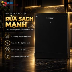 Ảnh công trình thực tế Máy Rửa Bát Độc Lập KAFF KF-S17805B LUX