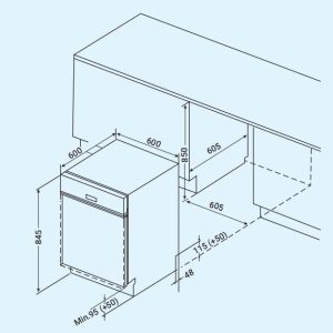 Ảnh công trình thực tế Máy Rửa Bát Fandi FD-SMS 14EU67E
