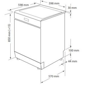 Ảnh công trình thực tế Máy Rửa Bát Hafele HDW-F60B 534.24.000