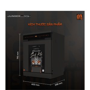 Ảnh công trình thực tế Máy Rửa Bát Junger JG Leopard DWJ-183-VG