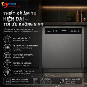 Ảnh công trình thực tế Máy Rửa Bát Malloca MDW157SI