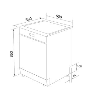 Ảnh công trình thực tế Máy Rửa Bát Malloca WQP12-9276