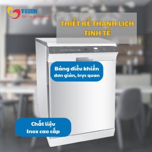 Ảnh công trình thực tế Máy Rửa Bát Malloca WQP12-J7215