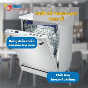 Ảnh công trình thực tế Máy Rửa Bát Malloca WQP12-J7227
