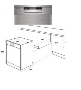 Ảnh công trình thực tế Máy Rửa Bát Smaragd EQ 1000