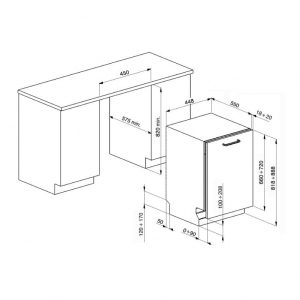 Ảnh công trình thực tế Máy Rửa Bát Smeg STA4523
