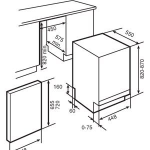 Ảnh công trình thực tế Máy Rửa Bát Teka DW7 45 FI