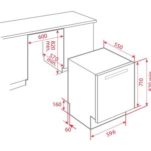 Ảnh công trình thực tế Máy Rửa Bát Teka DW7 45 S