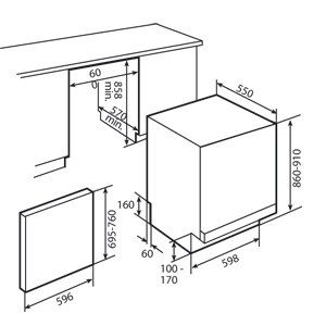 Ảnh công trình thực tế Máy Rửa Bát Teka DW7 86 FI