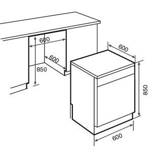 Ảnh công trình thực tế Máy Rửa Bát Teka LP7 790