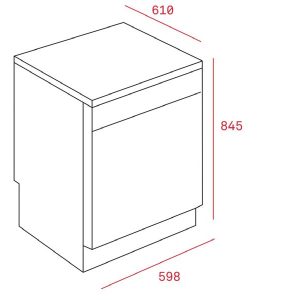 Ảnh công trình thực tế Máy Rửa Bát Teka LP8 820