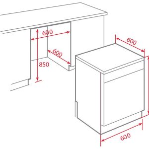 Ảnh công trình thực tế Máy Rửa Bát Teka LP8 850