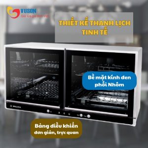 Ảnh công trình thực tế Máy Sấy Bát Malloca MDC-21C