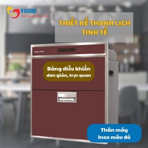 Ảnh công trình thực tế Máy Sấy Bát Malloca ZLD 110-A1B