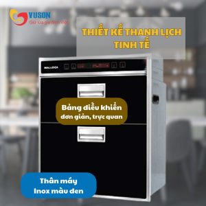 Ảnh công trình thực tế Máy Sấy Bát Malloca ZLD 110-A3B