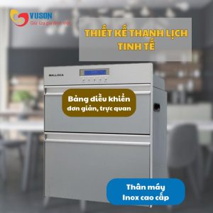 Ảnh công trình thực tế Máy Sấy Bát Malloca ZLD 90K2