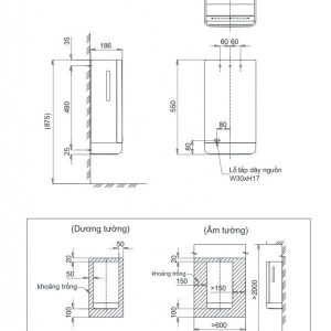 Ảnh công trình thực tế Máy sấy tay TOTO TYC423WC hai mặt sấy nhanh 30 giây