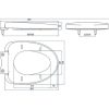 Nắp Êm Bồn Cầu American Standard 491000S-WT (VF-2024 VF-2530) - ảnh 3