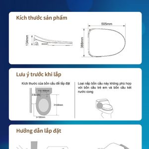 Ảnh công trình thực tế Nắp Rửa Chăm Sóc BASIC 800E