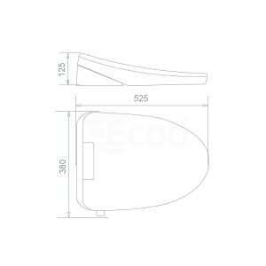 Ảnh công trình thực tế Nắp Rửa Điện Tử Ecod EBN1809