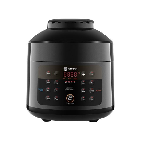 Nồi Chiên Không Dầu Kết Hợp Áp Suất Đa Năng Elmich AFE-1808 (4 Lít)