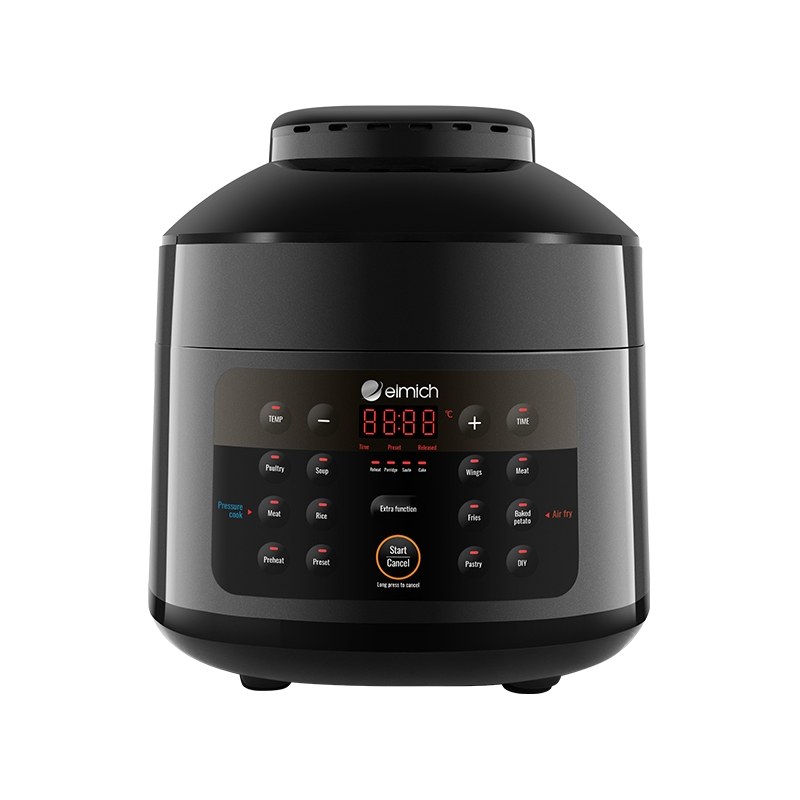 Nồi Chiên Không Dầu Kết Hợp Áp Suất Đa Năng Elmich AFE-1808 (4 Lít)