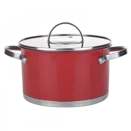 Nồi Inox Có Vung Kính SM6971