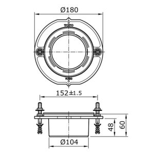 Ảnh công trình thực tế Ống nối thoát sàn TOTO T53P100VR