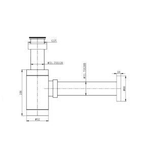 Ảnh công trình thực tế Ống Thải Lavabo BASIC BP-21025B