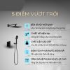 Sen Âm Tường Nóng Lạnh BASIC BW-85259B Màu Đen - ảnh 2