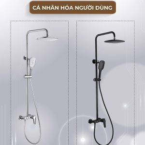 Ảnh công trình thực tế Sen Cây Nóng Lạnh BASIC BW-88328B Đen