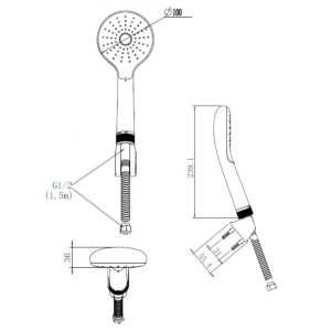 Ảnh công trình thực tế Tay Sen American Standard WF-6146 Wizflo Duo 1 Chế Độ
