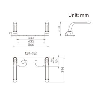 Ảnh công trình thực tế Tay Vịn Bồn Cầu BASIC SA002