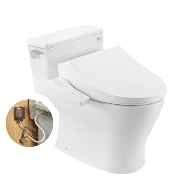 Thân bồn cầu 1 khối TOTO MS188VKW26 dùng với nắp rửa điện tử Washlet S1 TCF23661GAA