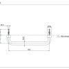 Thanh tay vịn TOTO TX3A1 dài 350 mm - ảnh 6