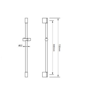 Ảnh công trình thực tế Thanh Trượt Sen Tắm BASIC BP-59030B Đen