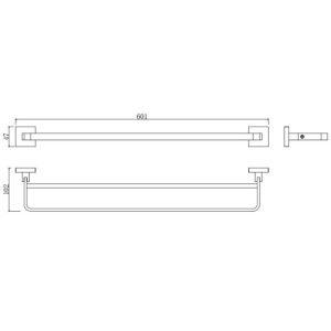 Ảnh công trình thực tế Thanh Vắt Khăn Đôi BASIC BP-71010