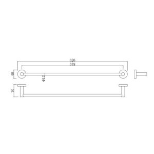 Ảnh công trình thực tế Thanh Vắt Khăn Đơn BASIC BP-70910