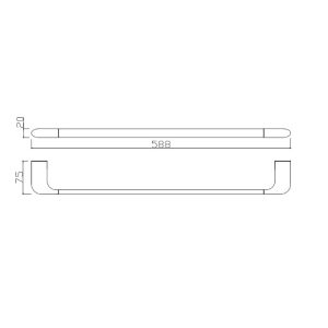 Ảnh công trình thực tế Thanh Vắt Khăn Đơn BASIC BP-72007