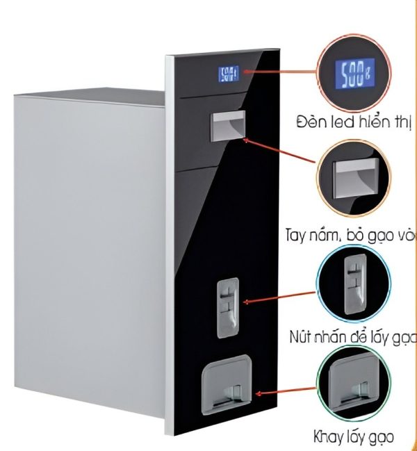 Thùng Gạo B-Gem BG-TG02_300 (Có Đèn Led)