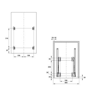 Ảnh công trình thực tế Thùng Rác Gắn Cánh Hafele 503.48.505