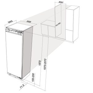 Ảnh công trình thực tế Tủ Lạnh Brandt BIL1373SI